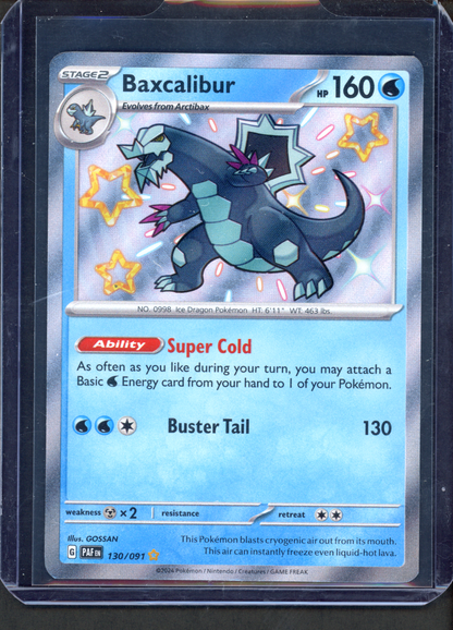 130/091 - Baxcalibur – Paldean Fates – Shiny Rare