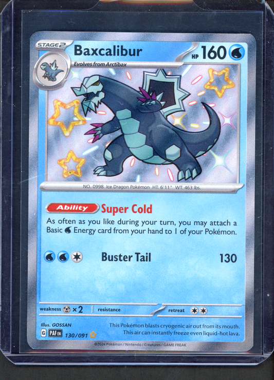 130/091 - Baxcalibur – Paldean Fates – Shiny Rare