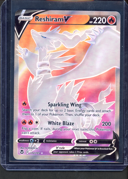 172/195 - Reshiram V – Silver Tempest – Rare Ultra