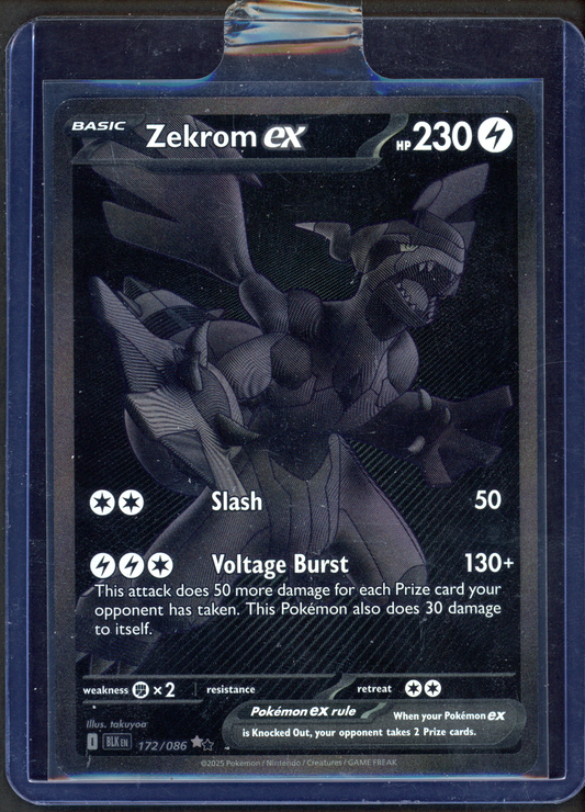 172/086 - Zekrom ex – Black Bolt – Black White Rare