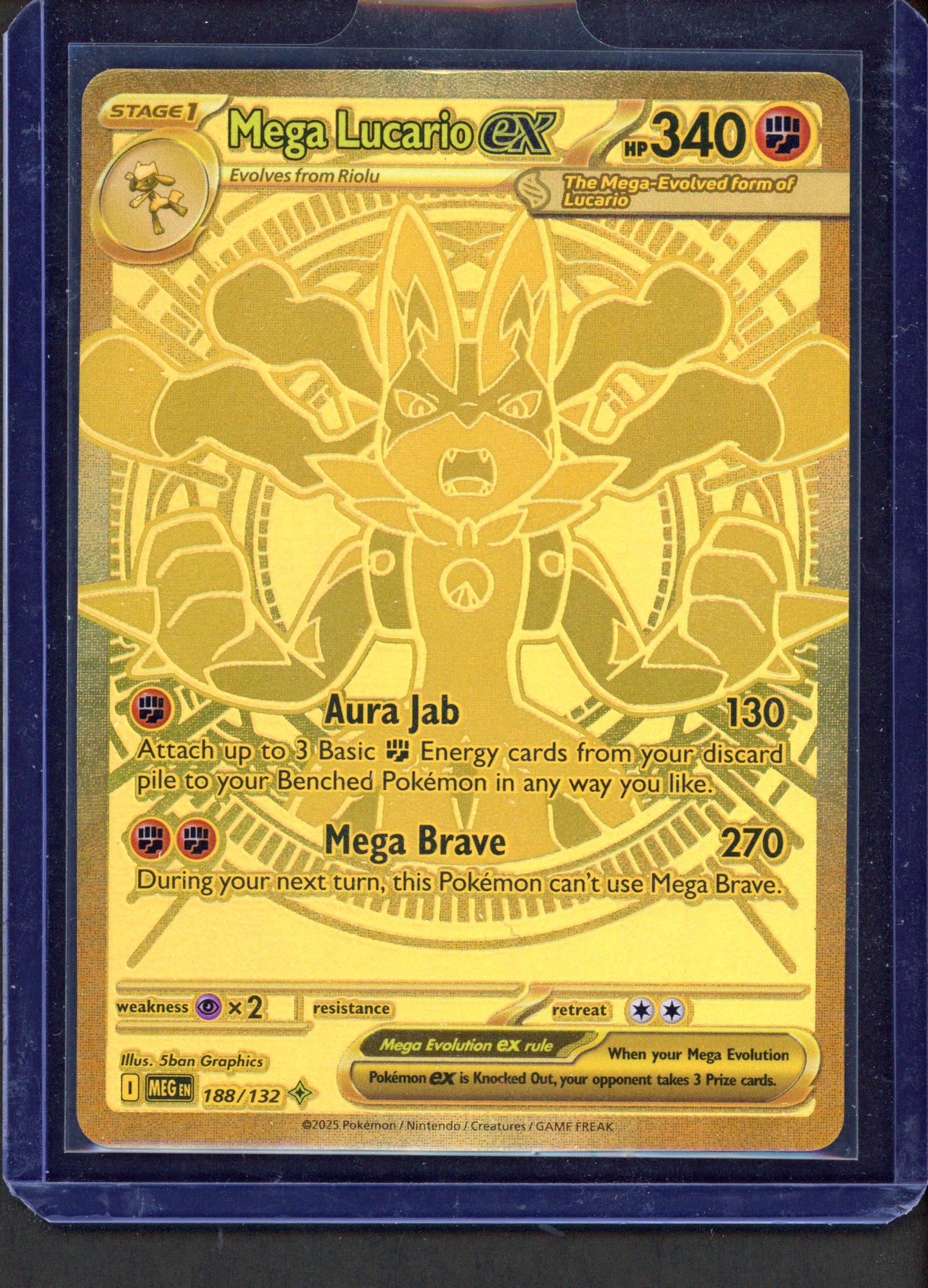 188/132 - Mega Lucario ex – Mega Evolution – Mega Hyper Rare