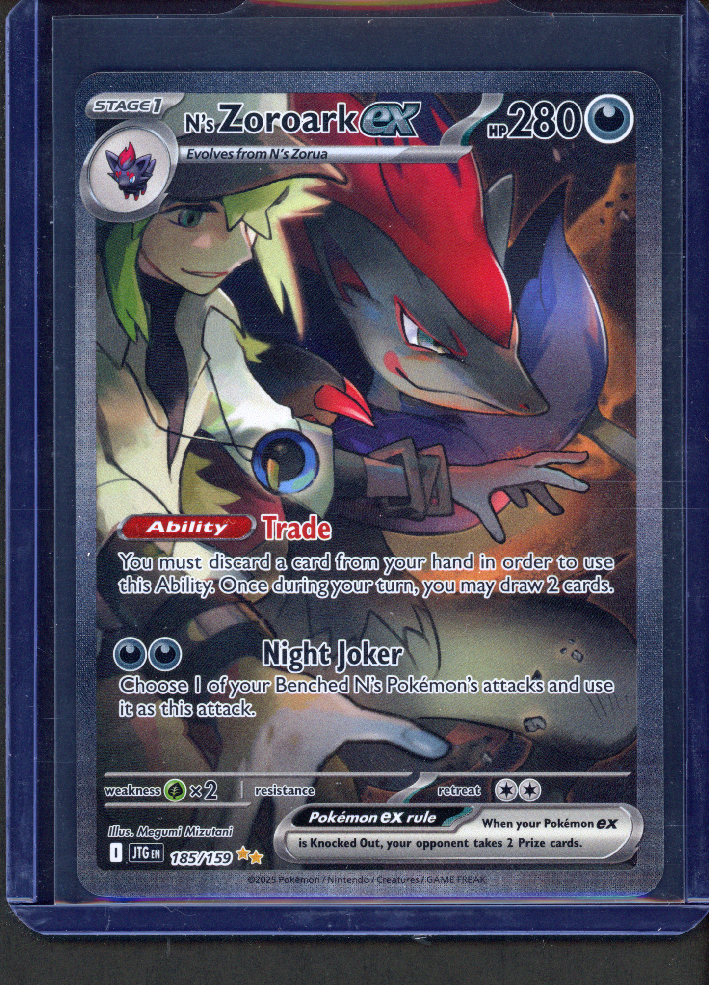 185/159 - N's Zoroark ex – Journey Together – Special Illustration Rare
