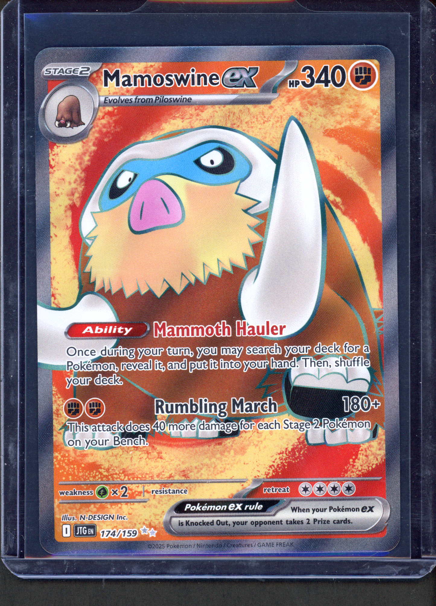 174/159 - Mamoswine ex – Journey Together – Ultra Rare