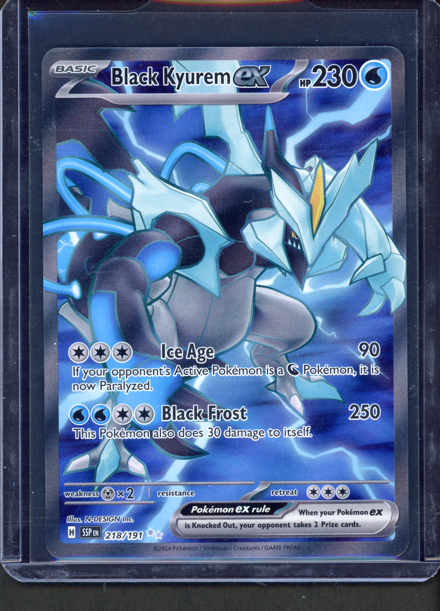 218/191 - Black Kyurem ex – Surging Sparks – Ultra Rare