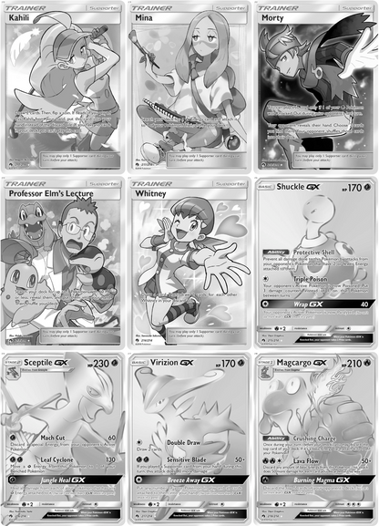 Sun & Moon: Lost Thunder Printable Master and Complete Set Binder Placeholders + Checklist (Digital Download)
