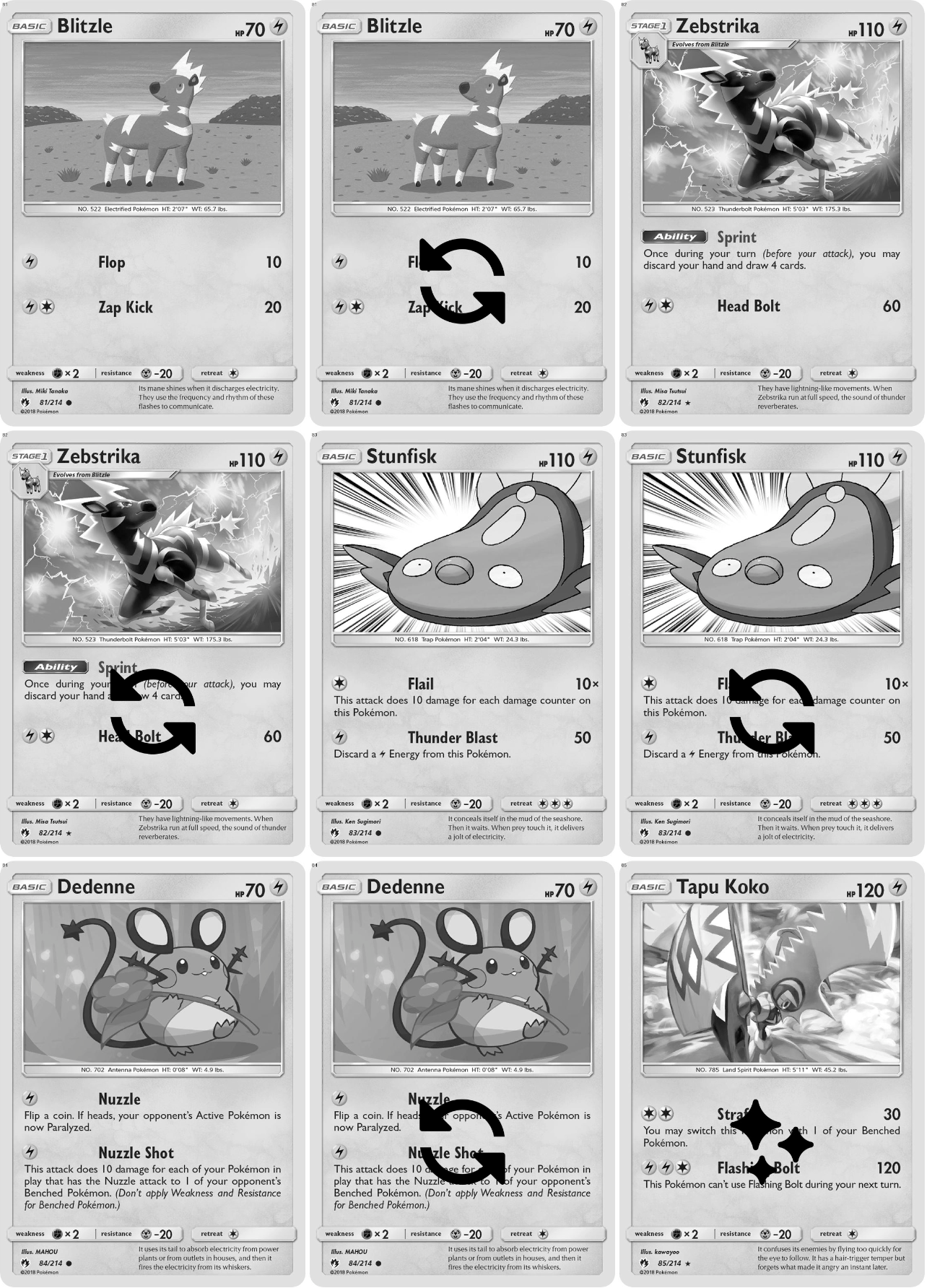 Sun & Moon: Lost Thunder Printable Master and Complete Set Binder Placeholders + Checklist (Digital Download)
