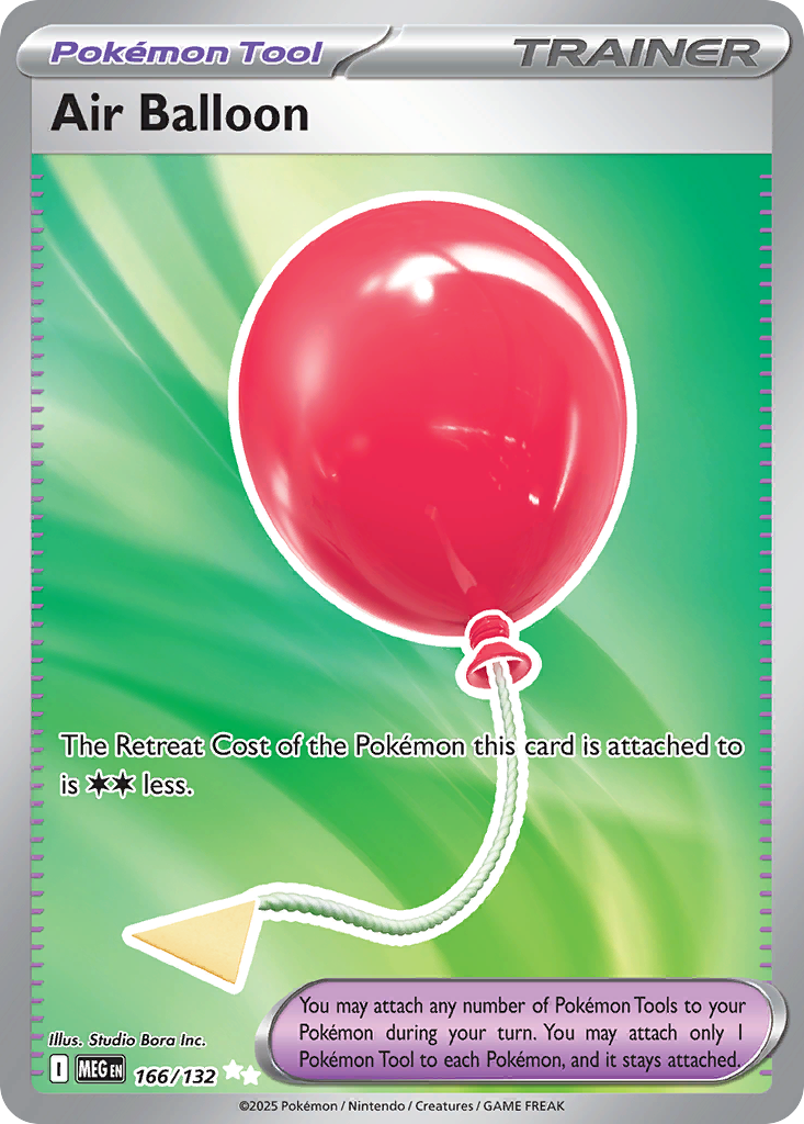 Air Balloon Pokémon Card 166/132 from Mega Evolution