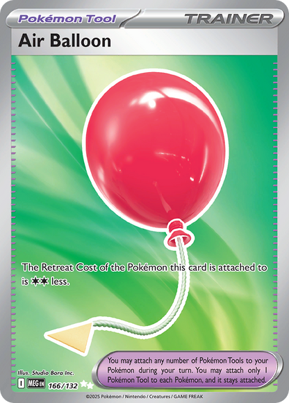 Air Balloon Pokémon Card 166/132 from Mega Evolution