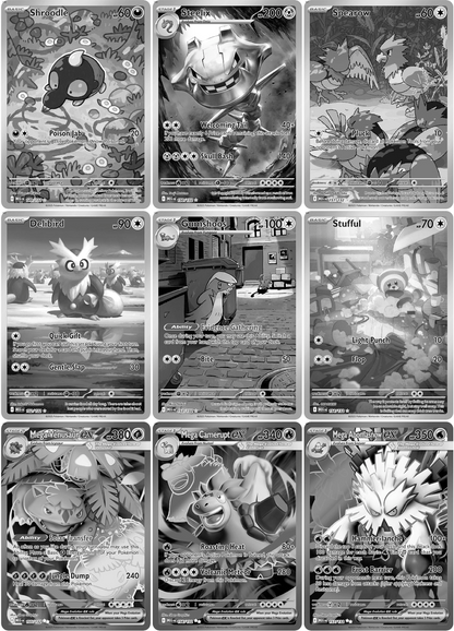Mega Evolution: Base Set Printable Master and Complete Set Binder Placeholders + Checklist (Digital Download)