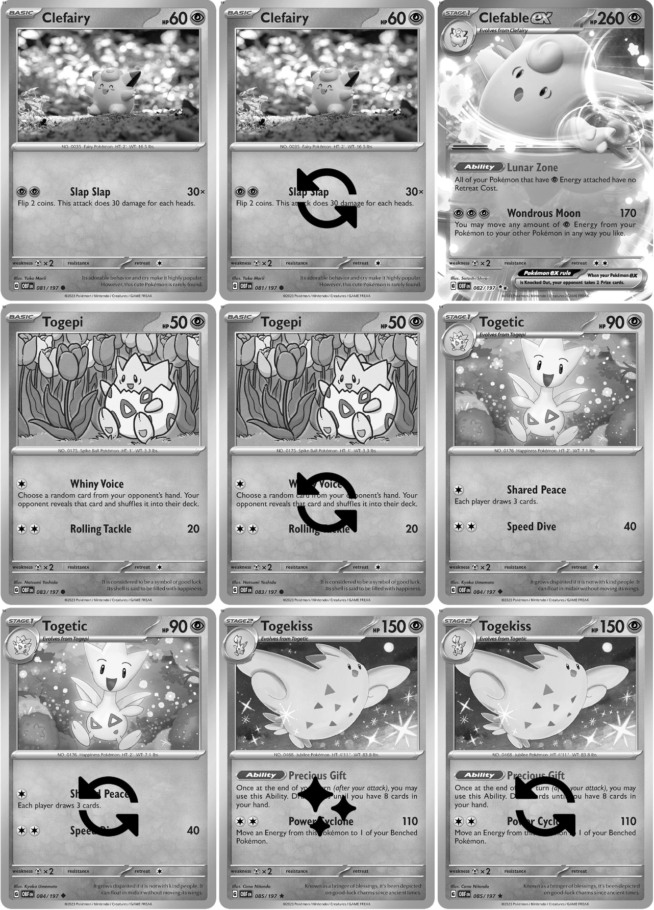 Scarlet & Violet: Obsidian Flames Printable Master and Complete Set Binder Placeholders + Checklist (Digital Download)