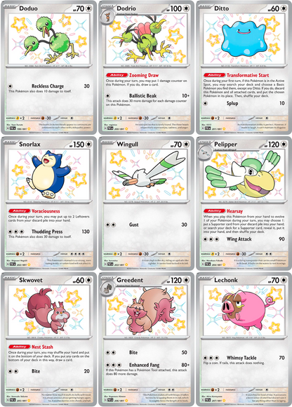 Scarlet & Violet: Paldean Fates Printable Master and Complete Set Binder Placeholders + Checklist (Digital Download)