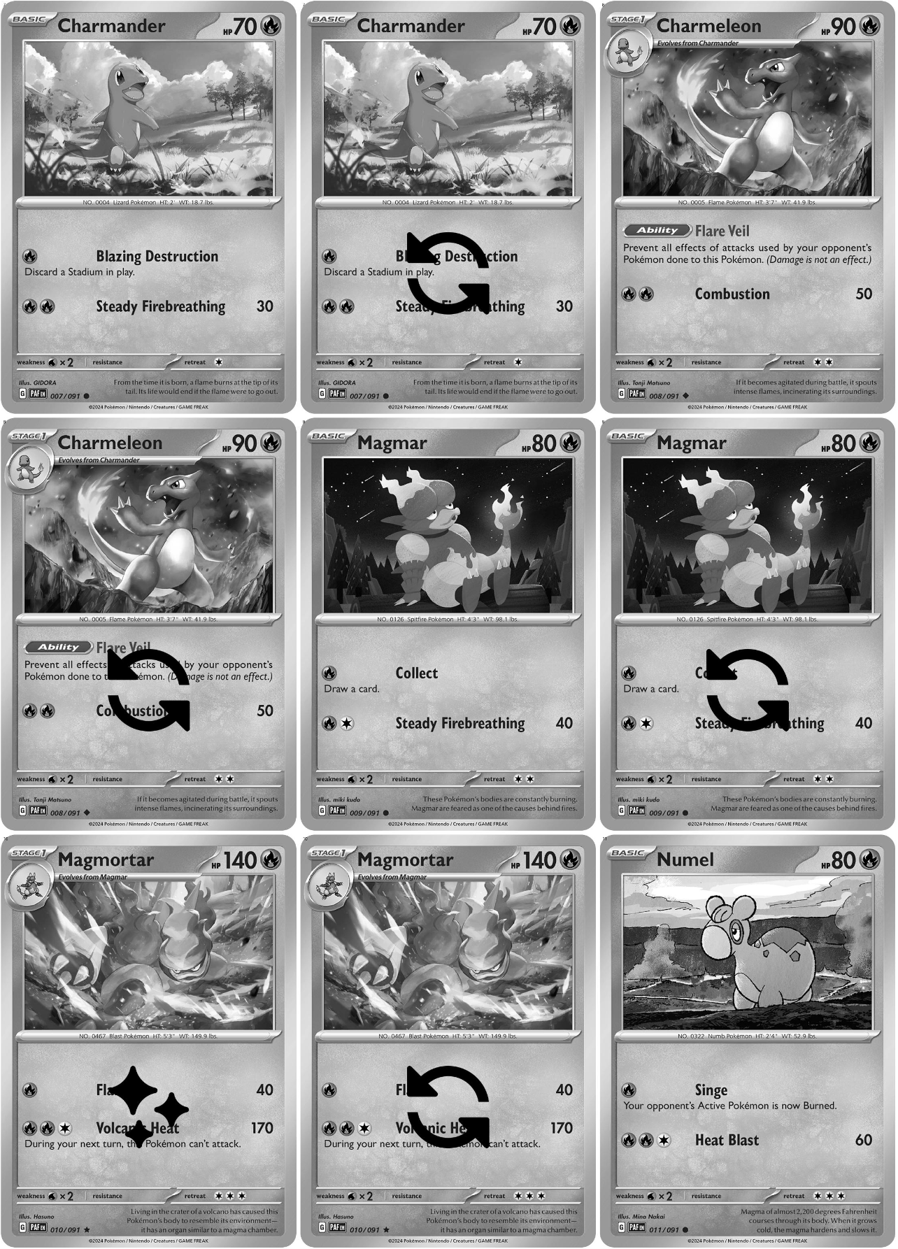 Scarlet & Violet: Paldean Fates Printable Master and Complete Set Binder Placeholders + Checklist (Digital Download)