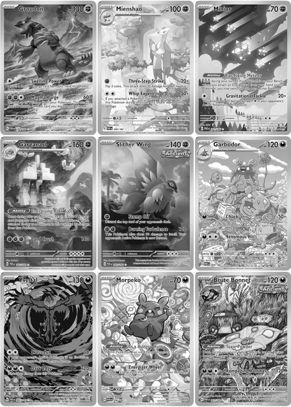 Scarlet & Violet: Paradox Rift Printable Master and Complete Set Binder Placeholders + Checklist (Digital Download)