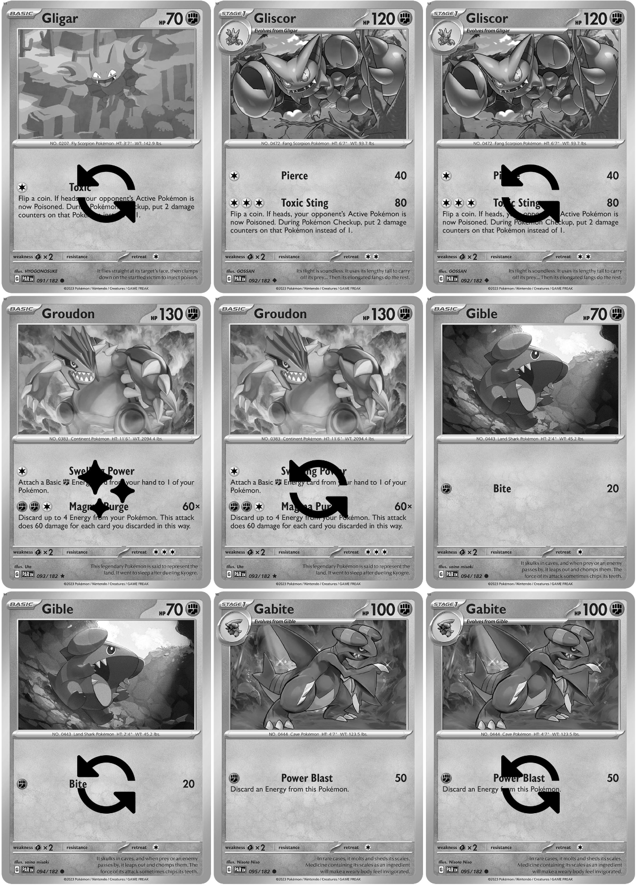 Scarlet & Violet: Paradox Rift Printable Master and Complete Set Binder Placeholders + Checklist (Digital Download)