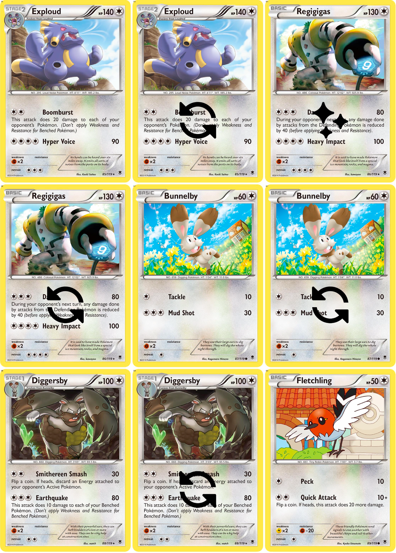 XY: Phantom Forces Printable Master and Complete Set Binder Placeholders + Checklist (Digital Download)