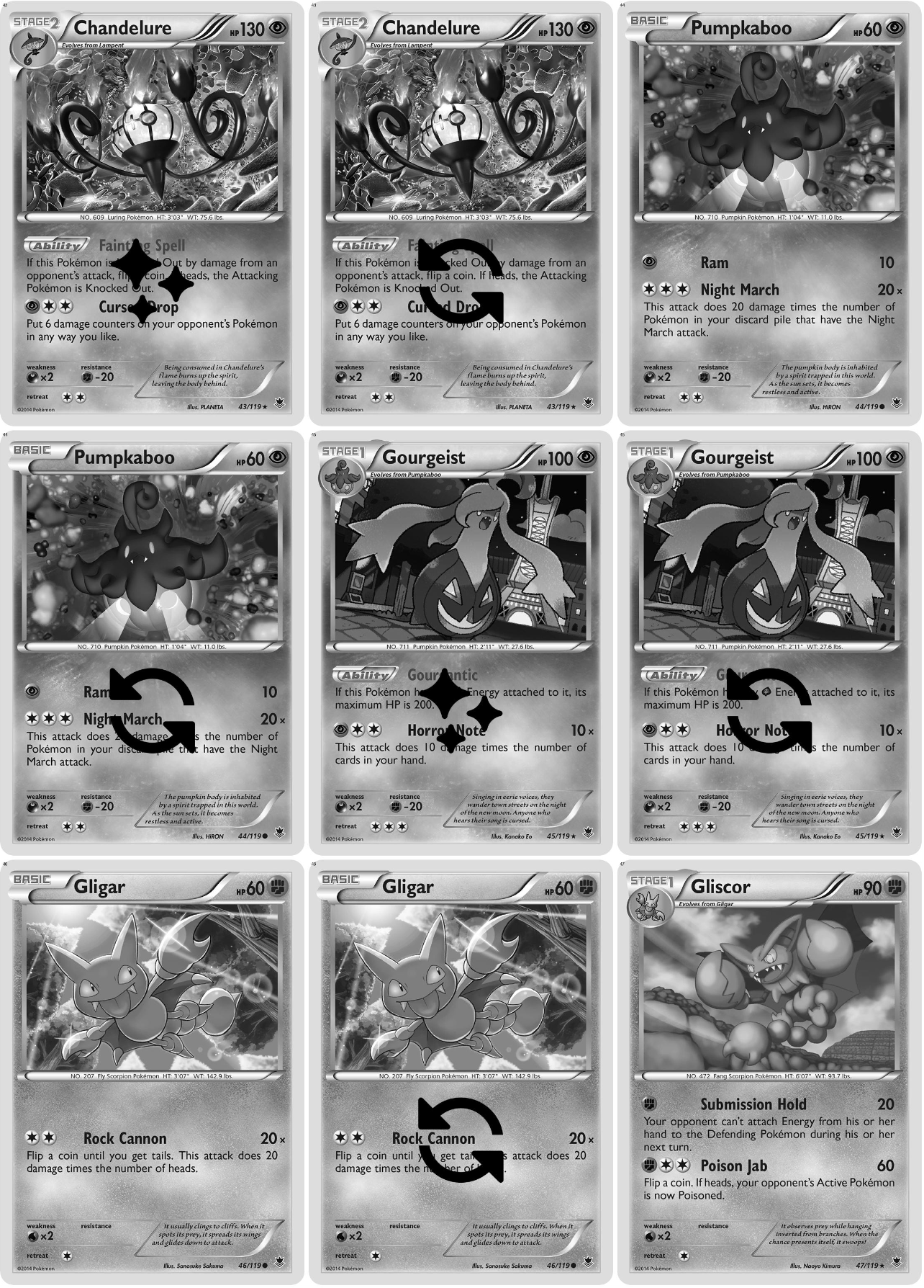 XY: Phantom Forces Printable Master and Complete Set Binder Placeholders + Checklist (Digital Download)