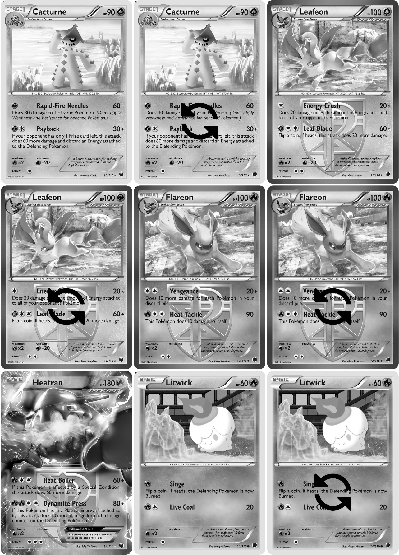 Black & White: Plasma Freeze Printable Master and Complete Set Binder Placeholders + Checklist (Digital Download)