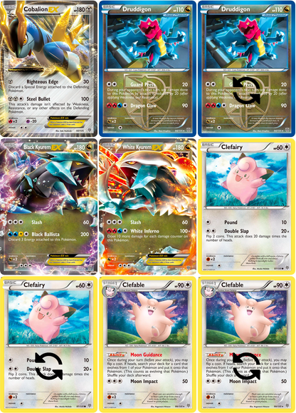 Black & White: Plasma Storm Printable Master and Complete Set Binder Placeholders + Checklist (Digital Download)