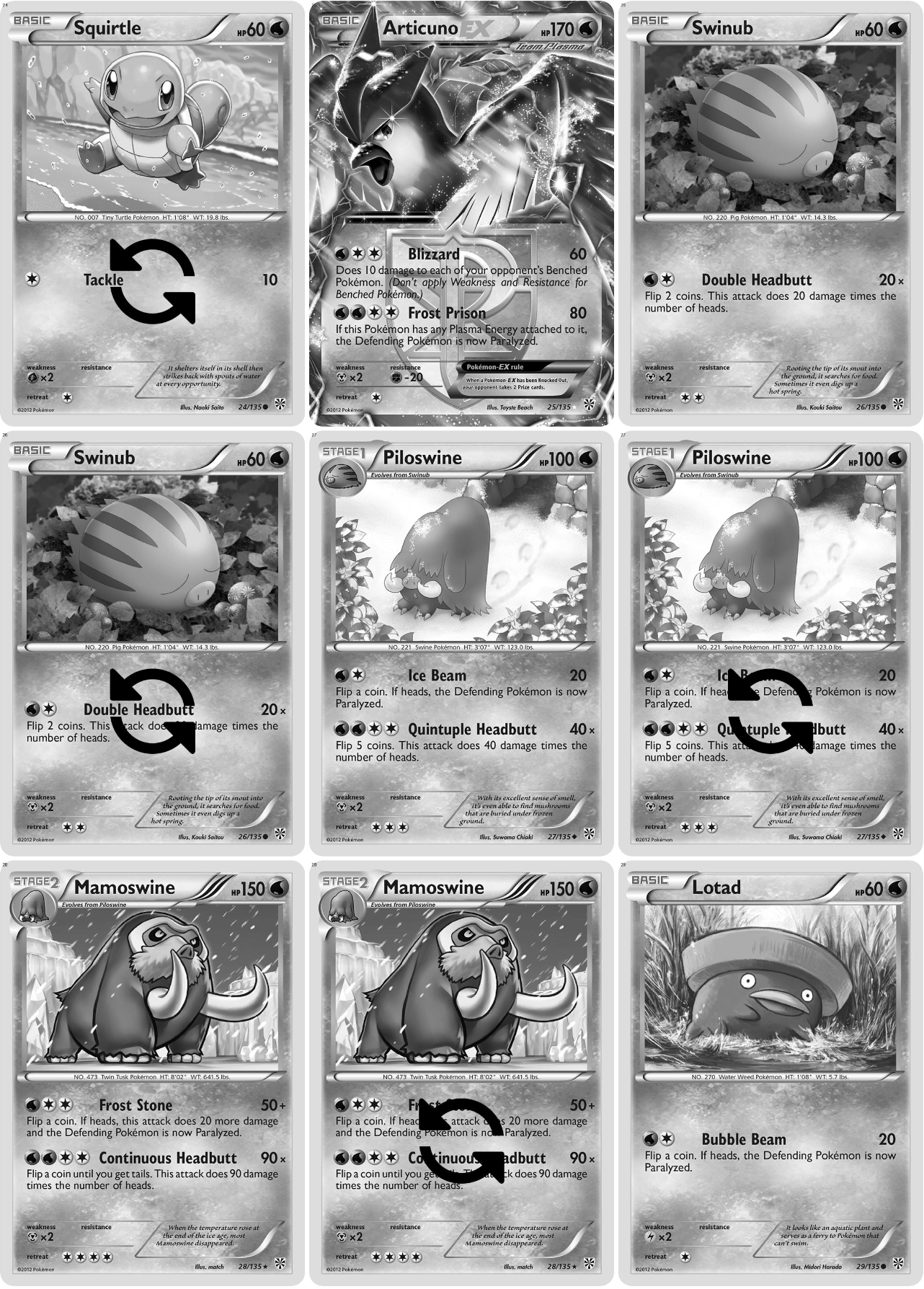 Black & White: Plasma Storm Printable Master and Complete Set Binder Placeholders + Checklist (Digital Download)
