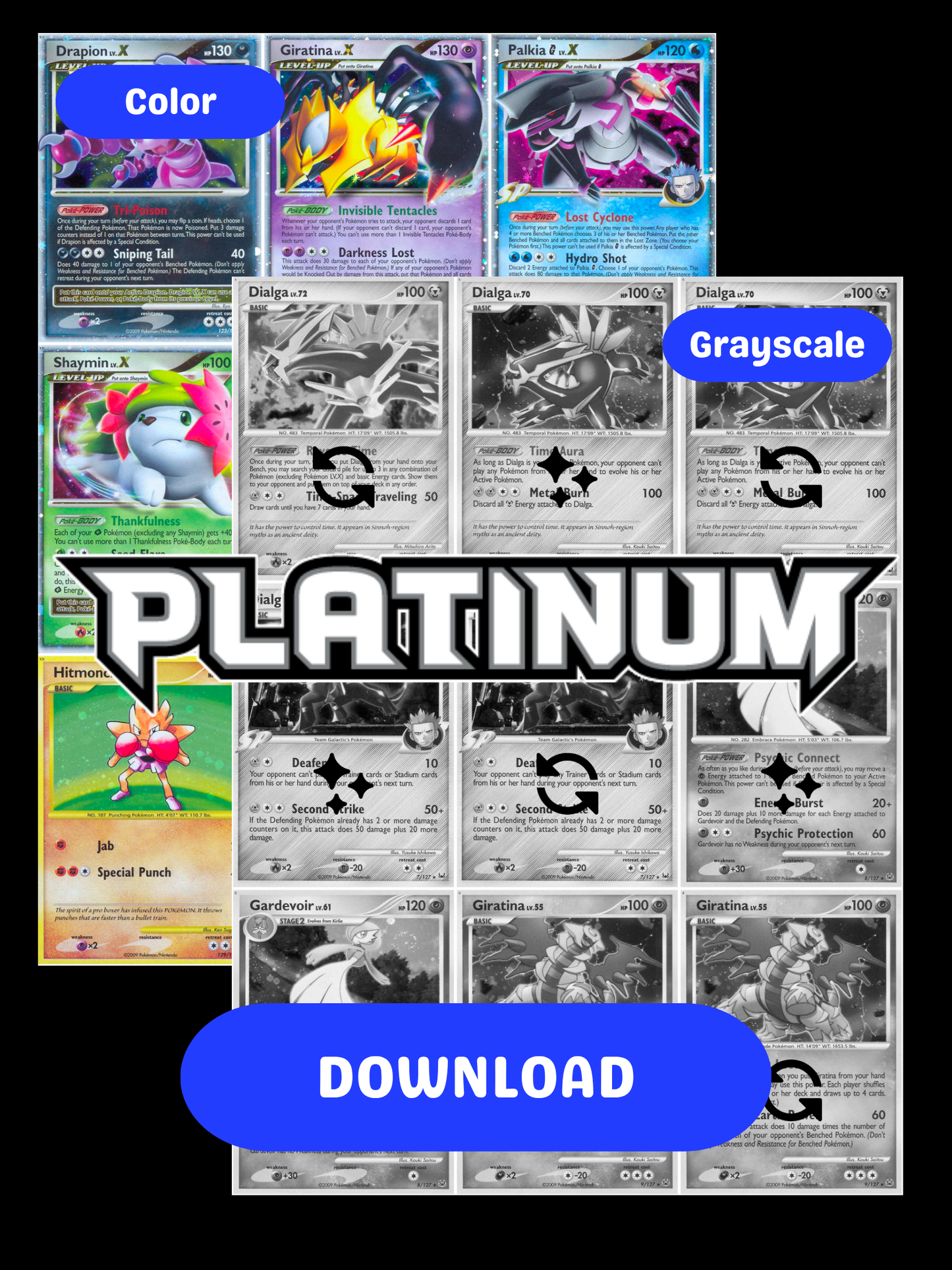 Platinum: Base Set Printable Master and Complete Set Binder Placeholders + Checklist (Digital Download)