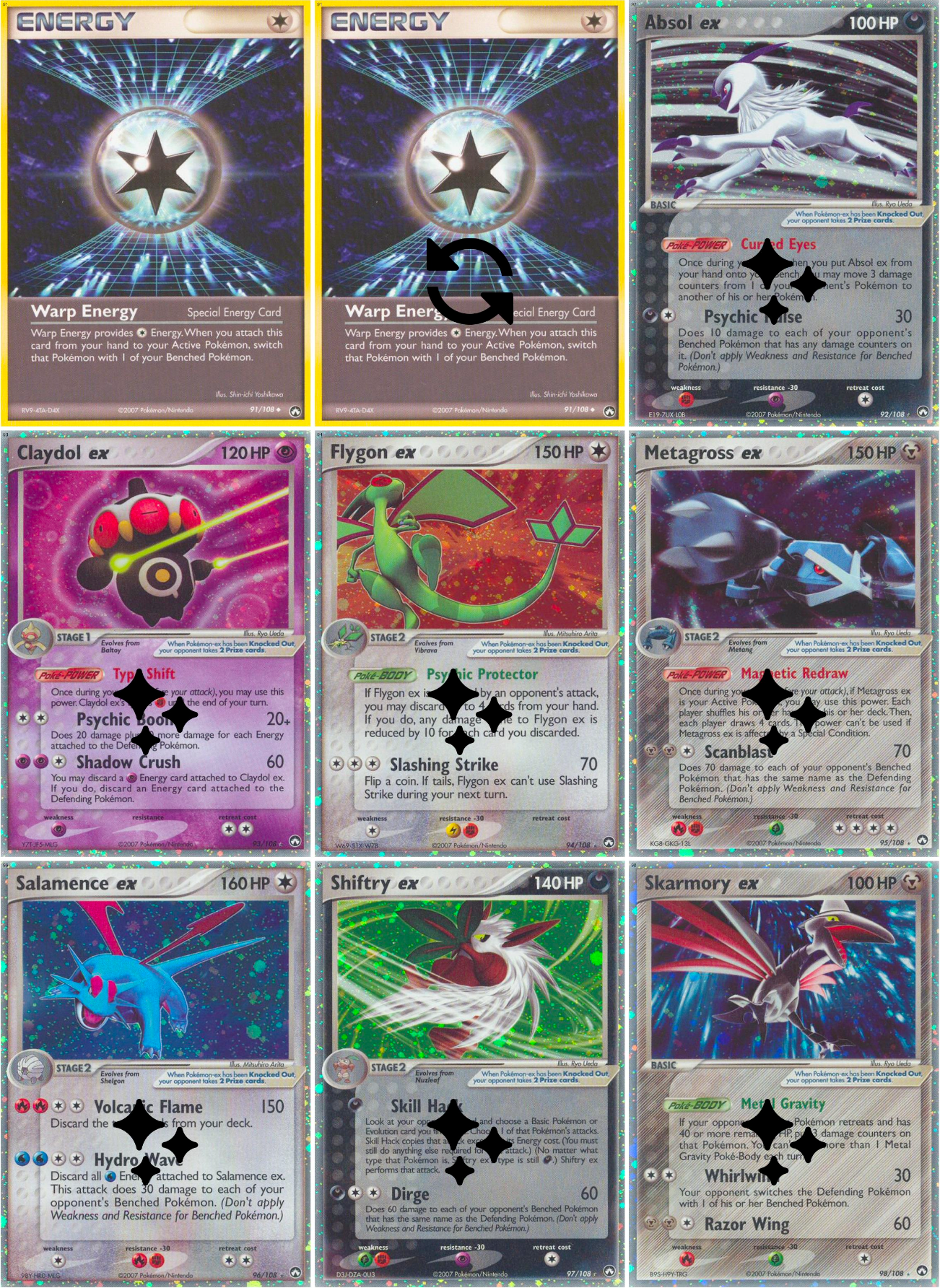 EX: Power Keepers Printable Master and Complete Set Binder Placeholders + Checklist (Digital Download)