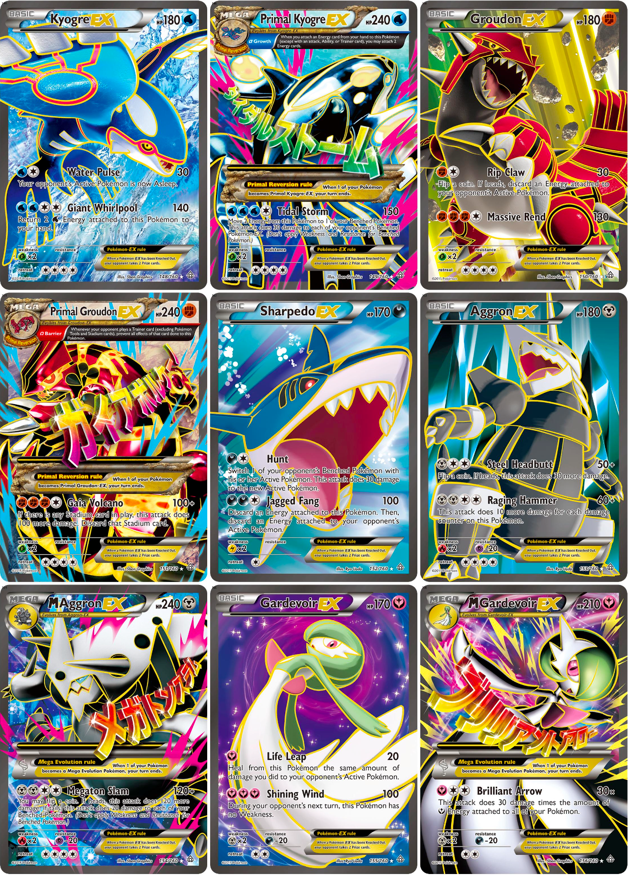 XY: Primal Clash Printable Master and Complete Set Binder Placeholders + Checklist (Digital Download)