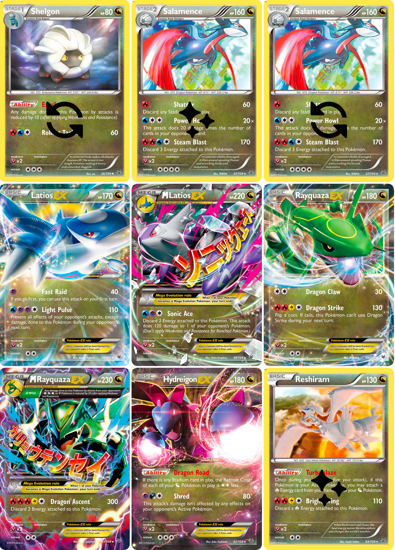 XY: Roaring Skies Printable Master and Complete Set Binder Placeholders + Checklist (Digital Download)