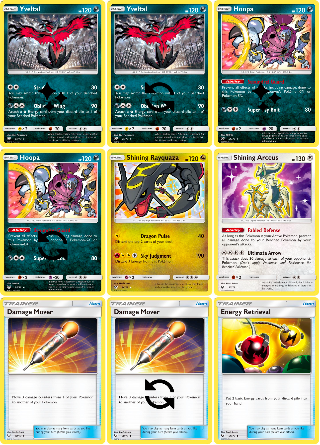 Sun & Moon: Shining Legends Printable Master and Complete Set Binder Placeholders + Checklist (Digital Download)