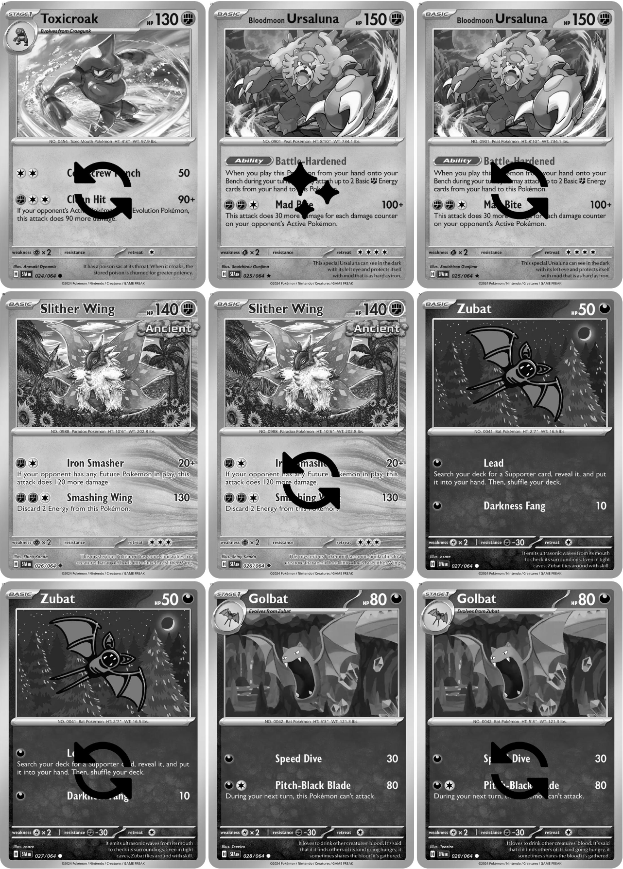 Scarlet & Violet: Shrouded Fable Printable Master and Complete Set Binder Placeholders + Checklist (Digital Download)