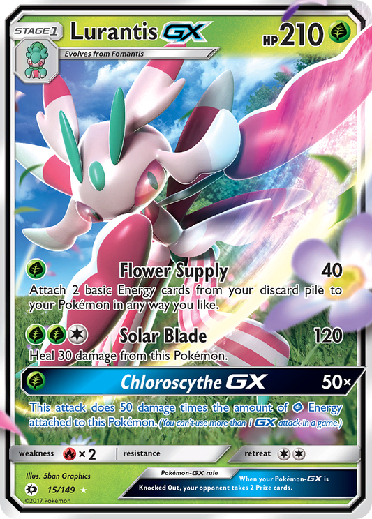 Lurantis-GX Pokémon Card 015/149 from Sun & Moon