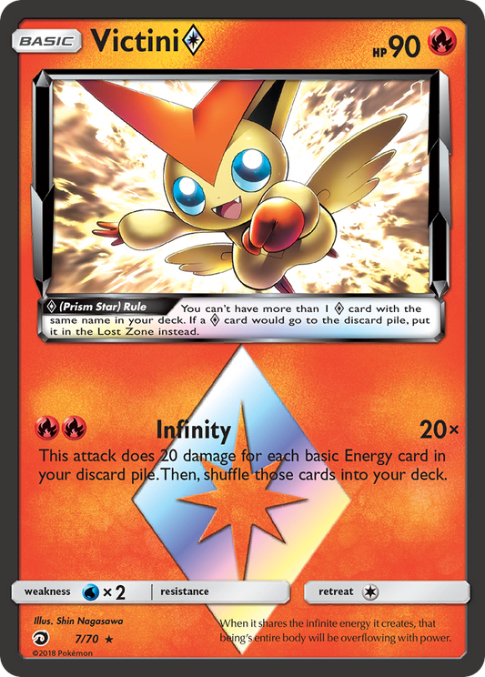 Victini ◇ Pokémon Card 007/070 from Dragon Majesty