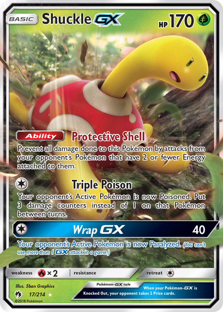 Shuckle-GX Pokémon Card 017/214 from Lost Thunder