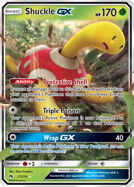 Shuckle-GX Pokémon Card 017/214 from Lost Thunder