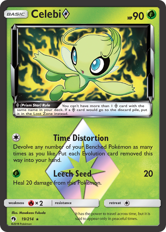 Celebi ◇ Pokémon Card 019/214 from Lost Thunder