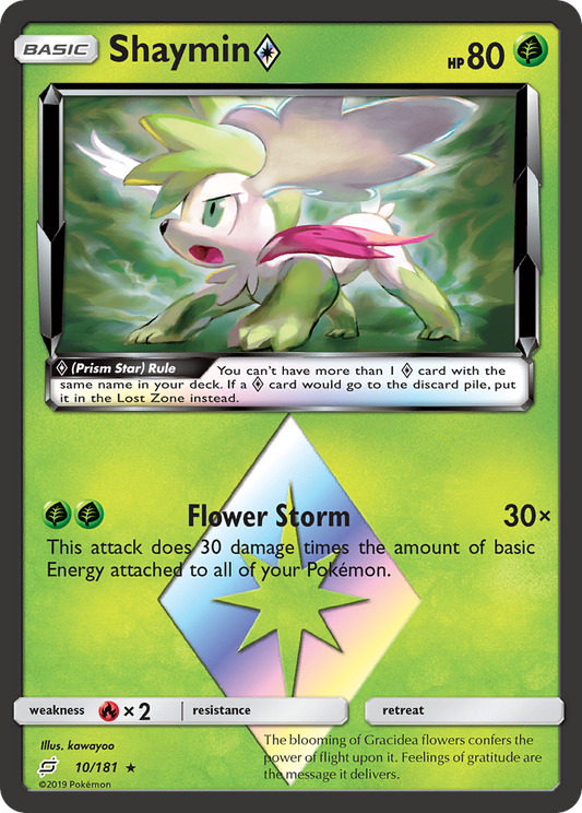 Shaymin ◇ Pokémon Card 010/181 from Team Up