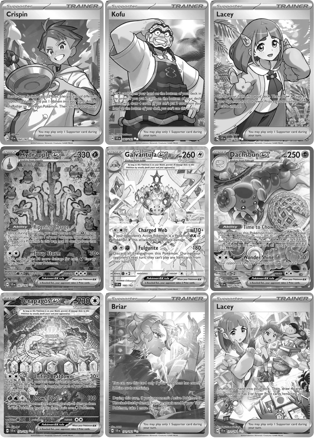 Scarlet & Violet: Stellar Crown Printable Master and Complete Set Binder Placeholders + Checklist (Digital Download)