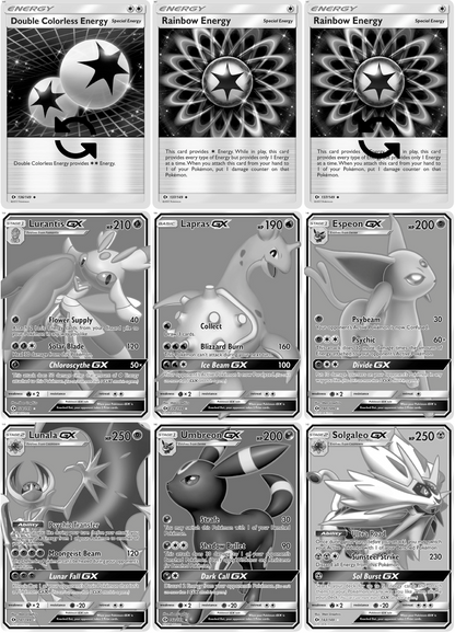 Sun & Moon: Base Set Printable Master and Complete Set Binder Placeholders + Checklist (Digital Download)