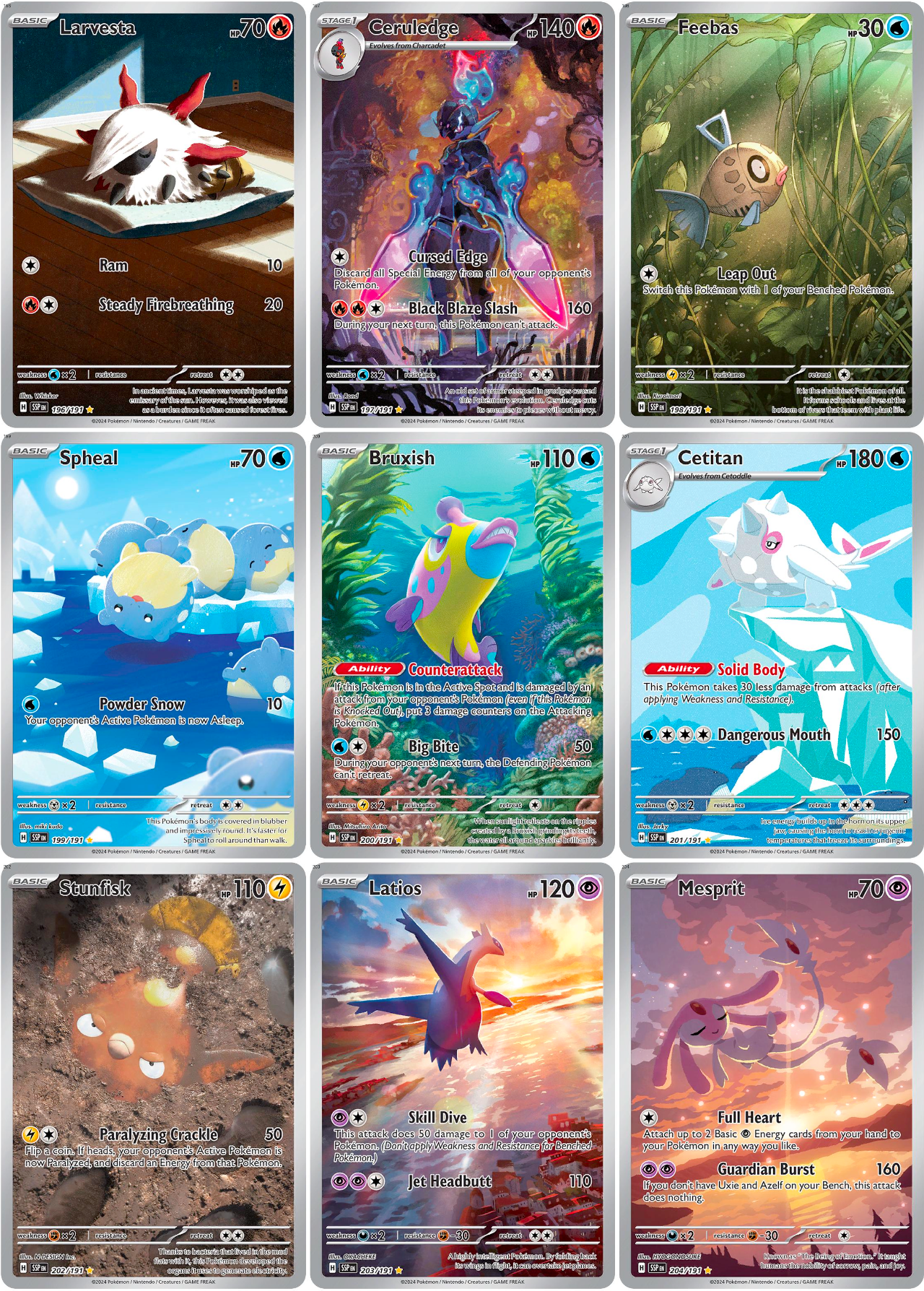 Scarlet & Violet: Surging Sparks Printable Master and Complete Set Binder Placeholders + Checklist (Digital Download)