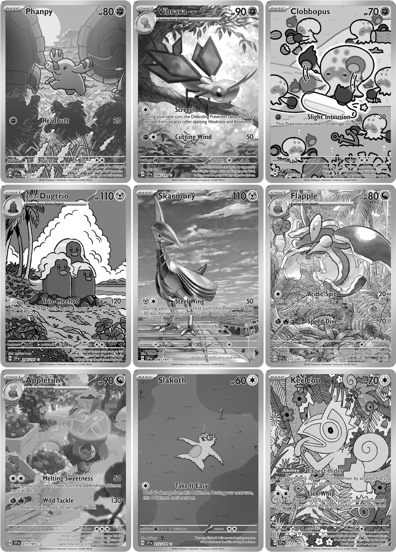 Scarlet & Violet: Surging Sparks Printable Master and Complete Set Binder Placeholders + Checklist (Digital Download)