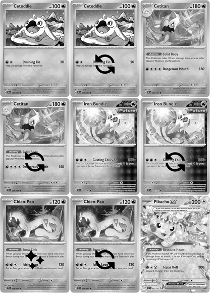 Scarlet & Violet: Surging Sparks Printable Master and Complete Set Binder Placeholders + Checklist (Digital Download)