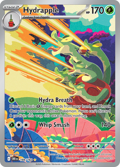 Hydrapple Pokémon Card 188/182 from Destined Rivals