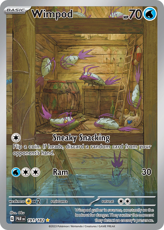 Wimpod Pokémon Card 191/182 from Paradox Rift