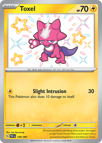 Toxel Pokémon Card 140/091 from Paldean Fates