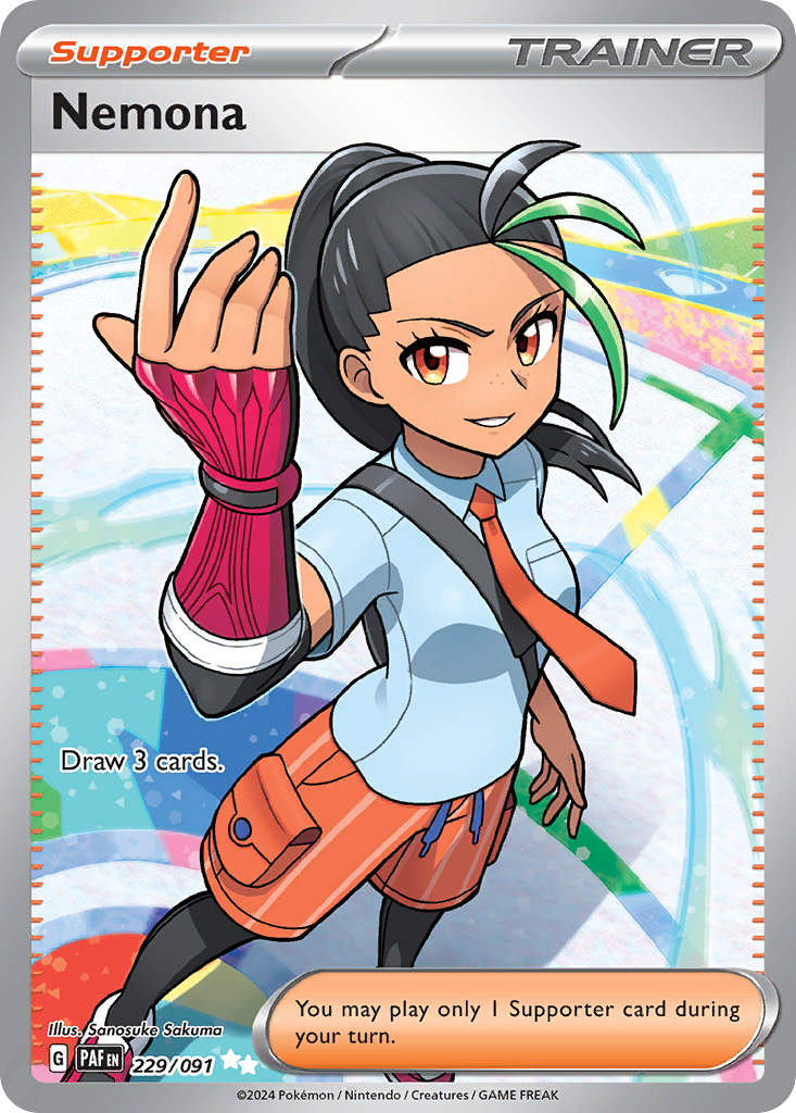Nemona Pokémon Card 229/091 from Paldean Fates