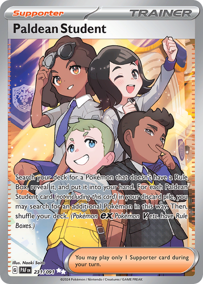 Paldean Student Pokémon Card 231/091 from Paldean Fates