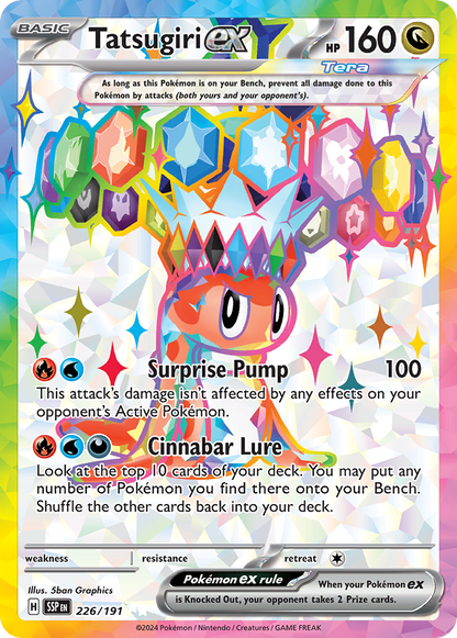Tatsugiri ex Pokémon Card 226/191 from Surging Sparks