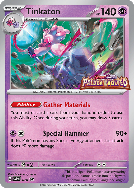 Tinkaton Pokémon Card 020/215 from Scarlet & Violet Black Star Promos