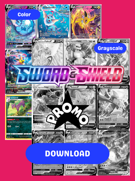 Sword & Shield: Promos Printable Master Set Binder Placeholders + Checklist (Digital Download)
