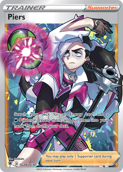 Piers Pokémon Card TG28/030 from Astral Radiance Trainer Gallery