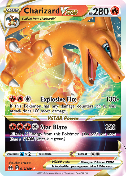Charizard VSTAR Pokémon Card 019/159 from Crown Zenith